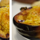 butternut squash orzo risotto Butternut Suash Risotto-Style Orzo in a Roasted Acorn Squash