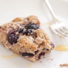 blueberry scone with whole wheat flour and yogurt