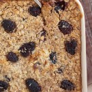 baked oatmeal with blackberries and coconut healthy baked blackberry coconut oatmeal
