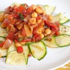 zucchini noodles with arrabiata sauce and chickpeas baked zucchini noodles with homemade arrabiata sauce and chickpeas
