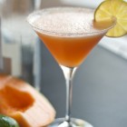 cantaloupe fiesta cocktail cocktail made with cantaloupe, tequila, lime juice and agave nectar