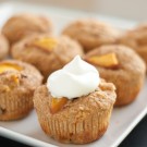 nectarine cupcakes with honey whipped cream nectarine cupcakes with honey whipped cream