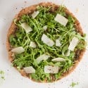 arugula pesto lemon whole wheat pizza