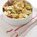 Mediterranean Pasta Salad with Raw Squash