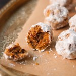 Pumpkin Pecan Polvorones (Mexican Wedding Cookies)