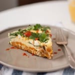 Baby Spinach Frittata with Sweet Potato Hash Crust