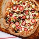 Strawberry, basil and balsamic pizza recipe