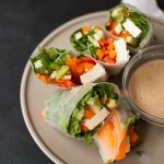 Summer Rolls with Spicy Peanut Sauce