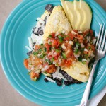 Tex-Mex Omelet with Roasted Cherry Tomato Salsa