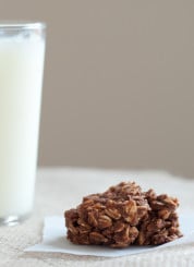 healthy no bake cookie with milk