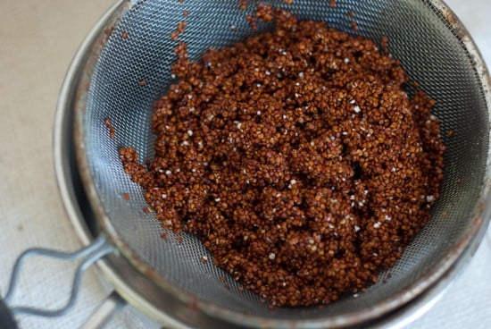 preparing quinoa