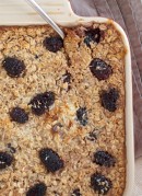 Baked Oatmeal with Blackberries & Coconut