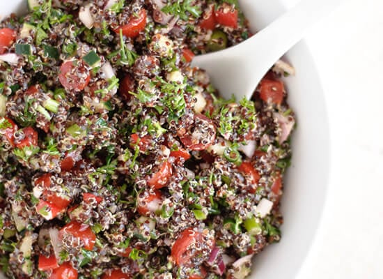 Healthy quinoa tabbouleh - cookieandkate.com