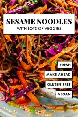 sesame noodles with vegetables
