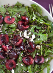 cherry, arugula and quinoa salad