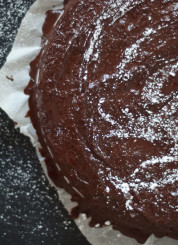 vegan cherry chocolate cake