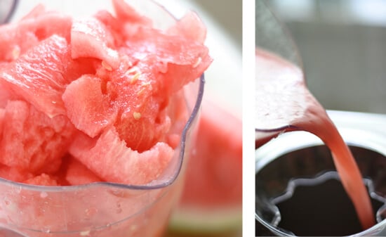 how to make watermelon mint sorbet