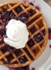 whole wheat waffles from green market baking book