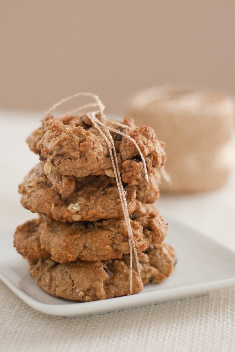 Maple Oat Chocolate Chip Cookies