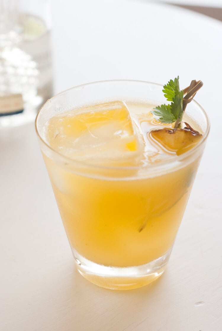 Pineapple Cilantro Serrano Cocktail Image
