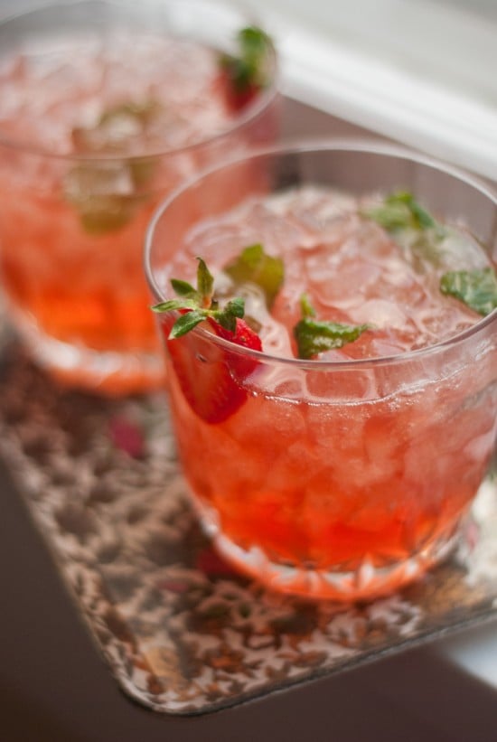 Strawberry-Infused Mint Julep