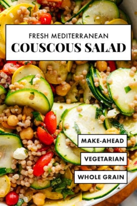 fresh mediterranean couscous salad