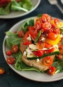 Stacked Tomato, Summer Vegetable and Grilled Bread Salad