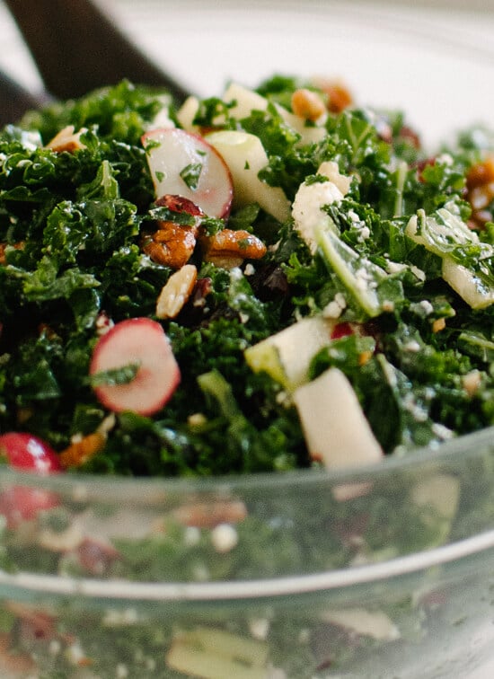 Kale Salad with Apple, Cranberries and Pecans - cookieandkate.com