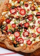 Strawberry, basil and balsamic pizza recipe