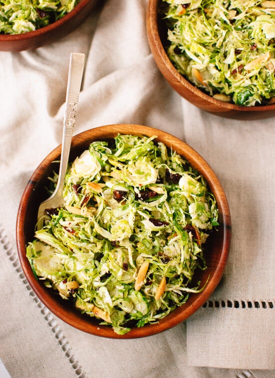 Honey Mustard Brussels Sprout Coleslaw