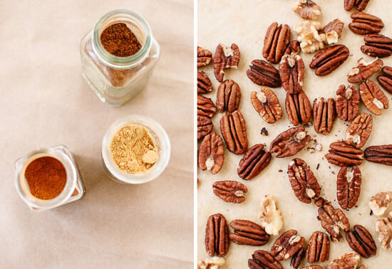 spices and pecans