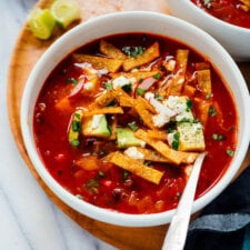 Vegetarian Tortilla Soup Recipe