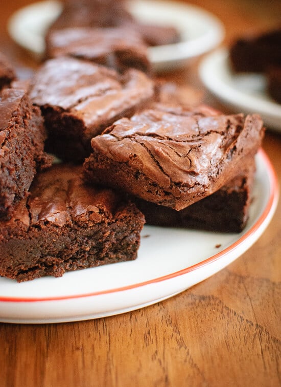 Homemade cocoa and brown butter brownies - cookieandkate.com