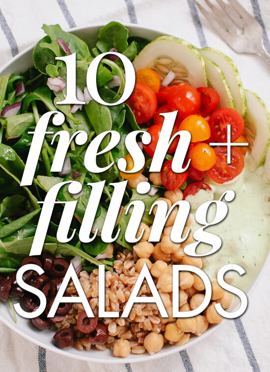 Find 10 fresh and filling salad recipes at cookieandkate.com