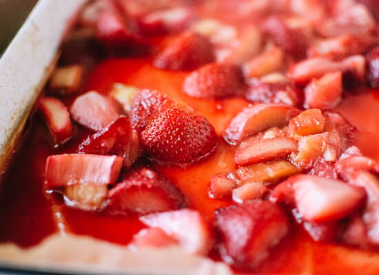 Roasted strawberry and rhubarb - cookieandkate.com