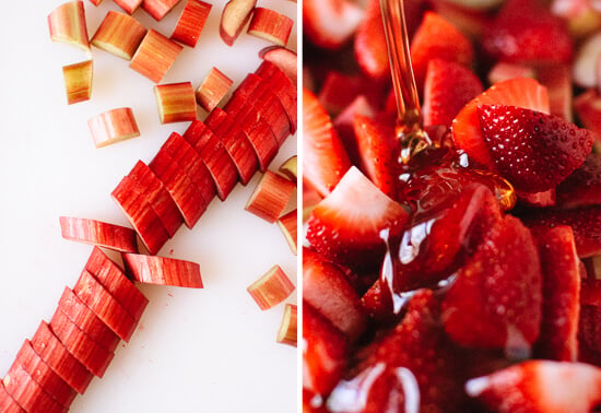 strawberry, rhubarb and honey