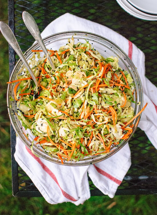 This mayo-free slaw is perfect for potlucks! - cookieandkate.com