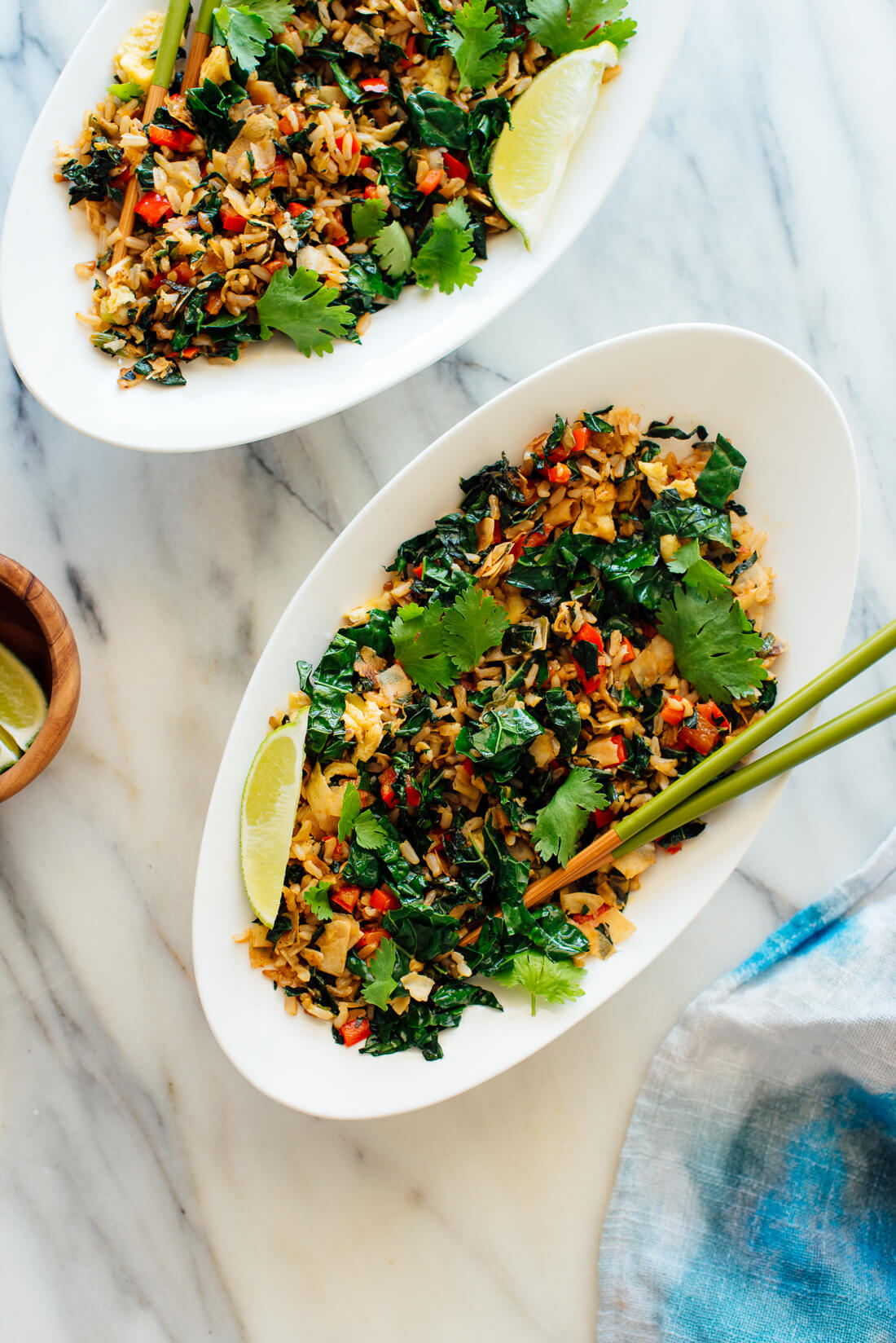 kale and coconut stir-fry