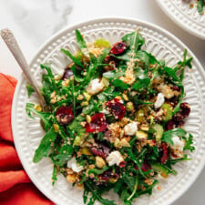 Cherry Salad with Arugula and Couscous