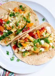 Simple, healthy and delicious veggie breakfast tacos! cookieandkate.com