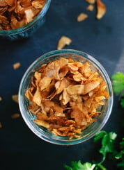 How to make coconut bacon! That's right, it's vegan bacon that seriously tastes good. - cookieandkate.com