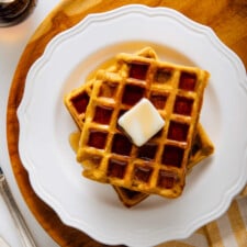 Healthy Pumpkin Waffles
