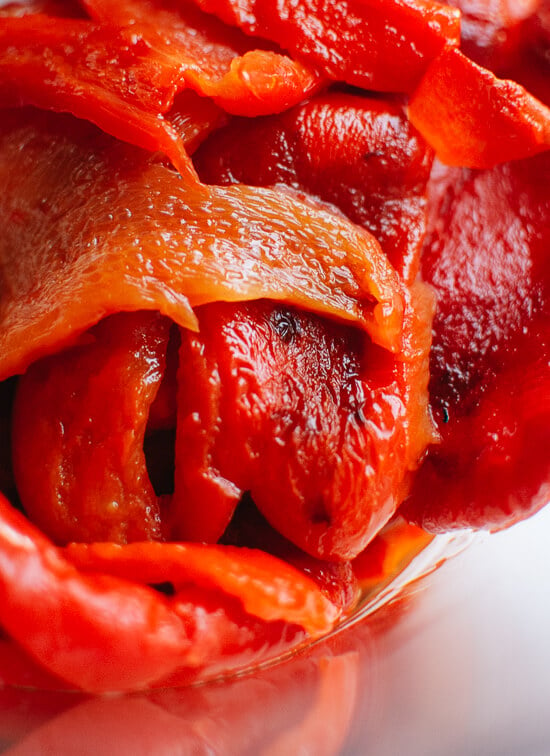 roasted red peppers
