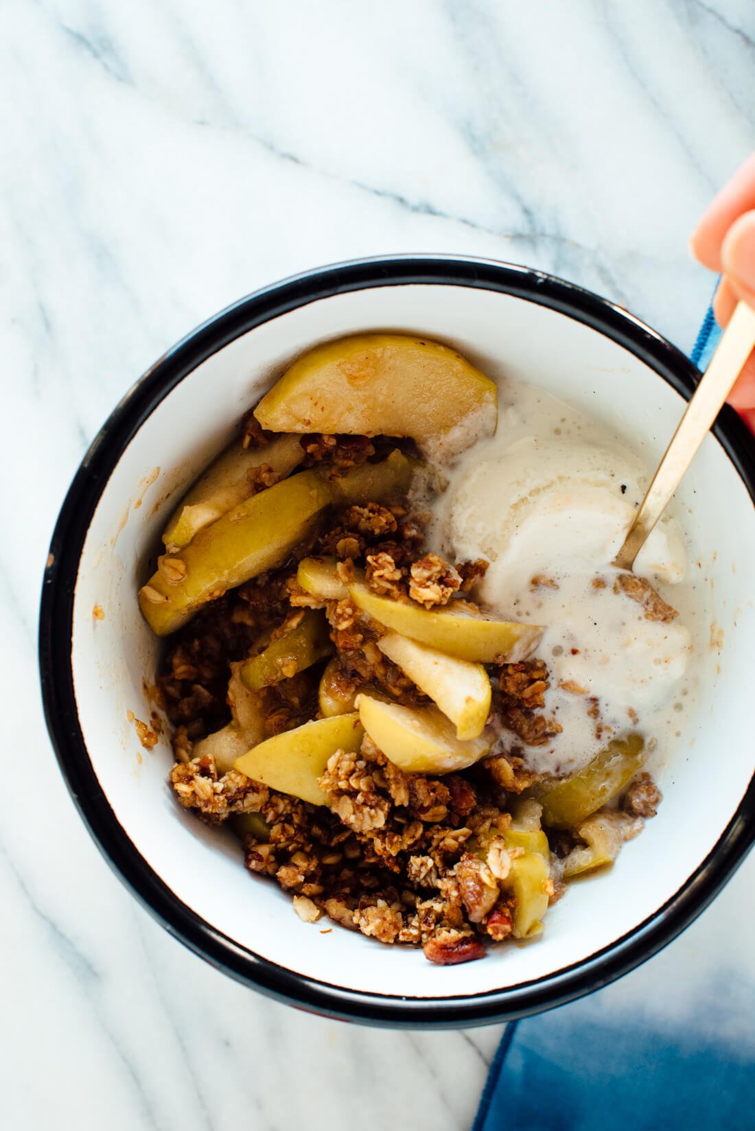 This delicious apple crisp recipe happens to be gluten free and naturally sweetened!