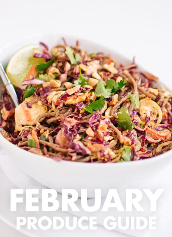 Learn what to do with February fruits and vegetables! Find recipes, preparation tips and more. cookieandkate.com