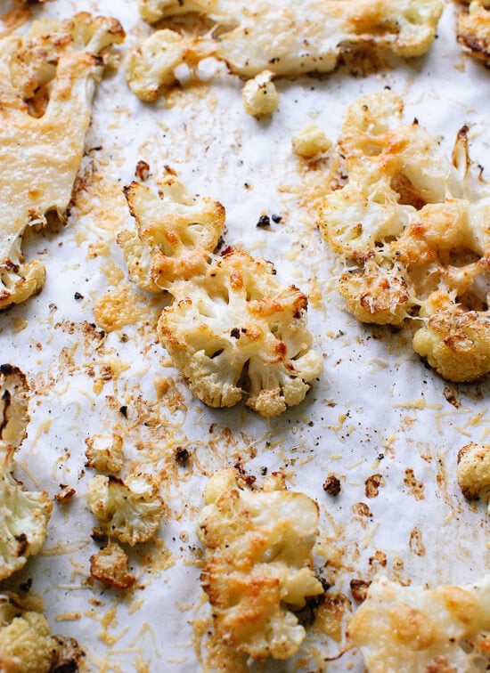 Parmesan-crusted cauliflower - cookieandkate.com