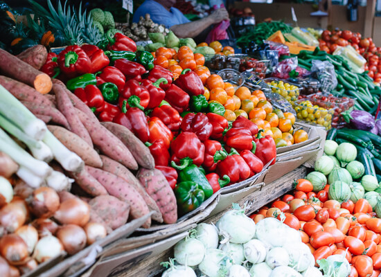 vegetables at tel aviv market