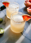 Fresh grapefruit margaritas with a spicy kick! cookieandkate.com
