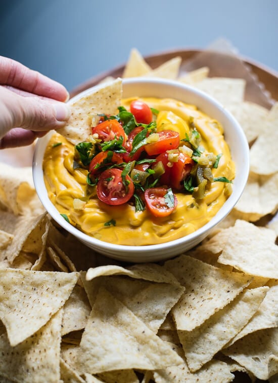 Chipotle carrot vegan queso - cookieandkate.com