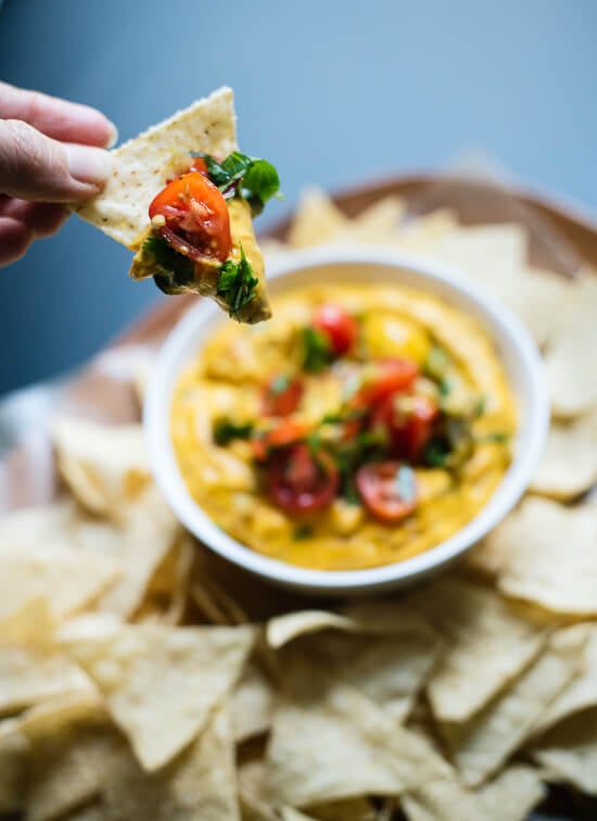 Vegan chipotle carrot queso - cookieandkate.com